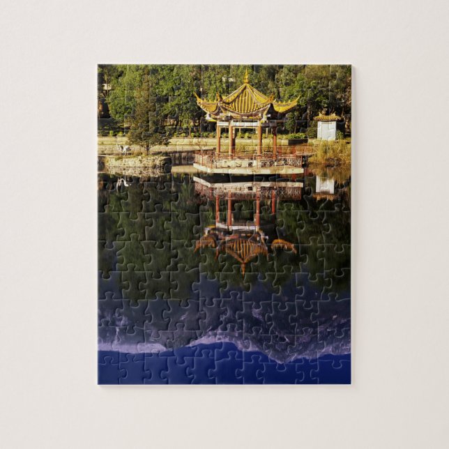 Asia, China, Yunnan, Dali. Cangshan Mountains Jigsaw Puzzle (Vertical)