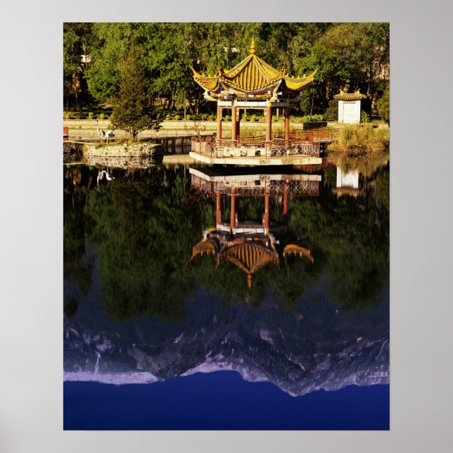 Asia, China, Yunnan, Dali. Cangshan Mountains Poster (Front)