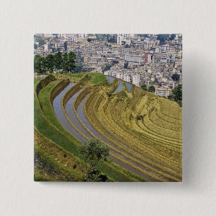 Asia, China, Yunnan Province, Jinping. Jinping 15 Cm Square Badge