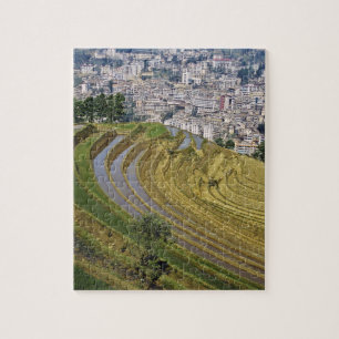 Asia, China, Yunnan Province, Jinping. Jinping Jigsaw Puzzle