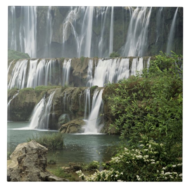 Asia, China, Yunnan Province, Qujing, Luoping Ceramic Tile (Front)