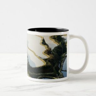 Asia, China, Yunnan Province, Yuanyang County. Two-Tone Coffee Mug