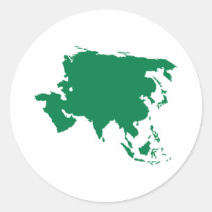 Asia Classic Round Sticker