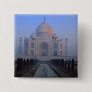 Asia; India; Agra. Taj Mahal. 15 Cm Square Badge