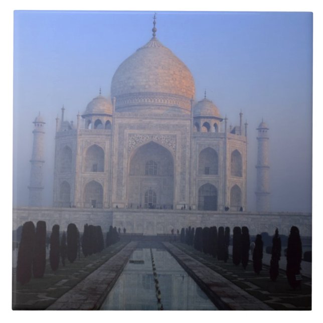 Asia; India; Agra. Taj Mahal. Ceramic Tile (Front)