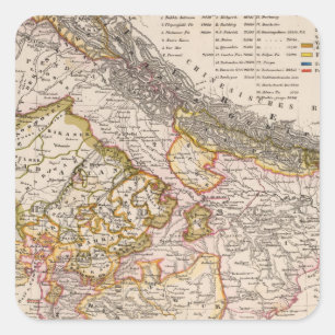 Asia, India, Bangladesh Square Sticker