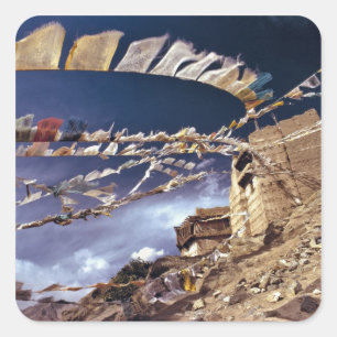 Asia, India, Ladakh, Leh. Known as Little Square Sticker
