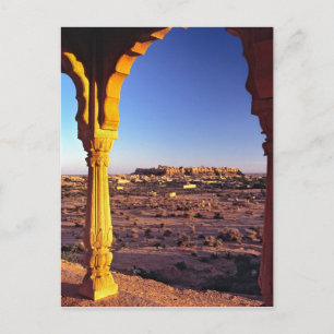 Asia, India, Rajasthan, Jaisalmer. The view from Postcard