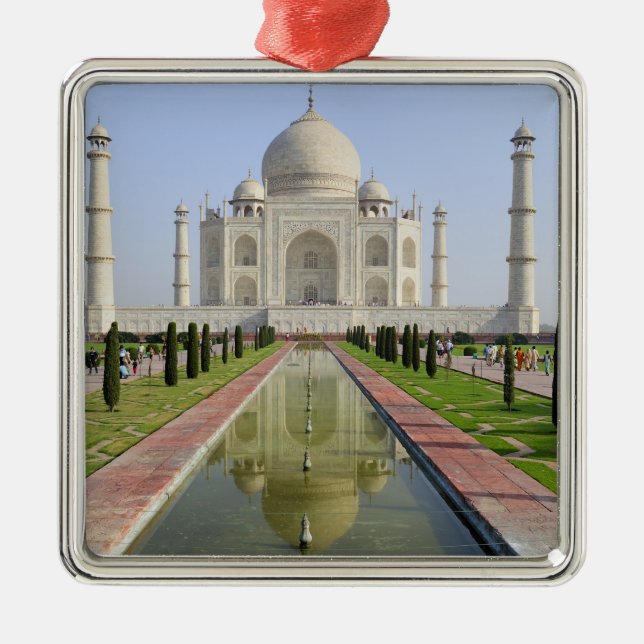 Asia, India, Uttar Pradesh, Agra. The Taj 5 Metal Ornament (Front)