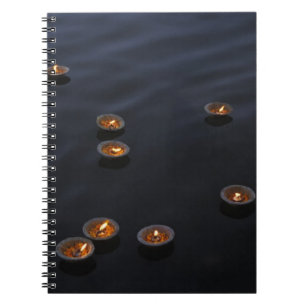 Asia, India, Varanasi Region. Offerings in the Notebook