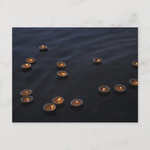 Asia, India, Varanasi Region. Offerings in the Postcard