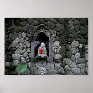 Asia, Indonesia, Bali. A shrine of Buddha Poster