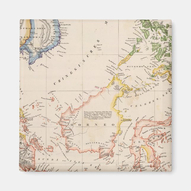 Asia, Indonesia, Philippines, East Indies Magnet (Front)