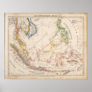Asia, Indonesia, Philippines, East Indies Poster