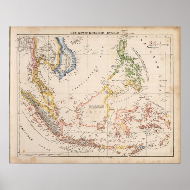 Asia, Indonesia, Philippines, East Indies Poster (Front)