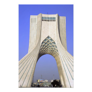 Asia, Iran, Tehran. Freedom Monument in Azadi Photo Print