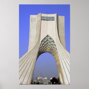 Asia, Iran, Tehran. Freedom Monument in Azadi Poster