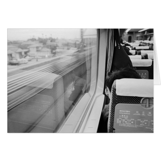 Asia, Japan. Aboard the Shinkansen Bullet Train (Front Horizontal)