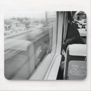 Asia, Japan. Aboard the Shinkansen Bullet Train Mouse Pad