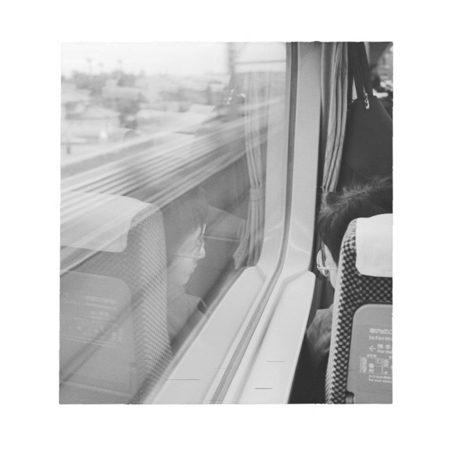 Asia, Japan. Aboard the Shinkansen Bullet Train Notepad (Front)