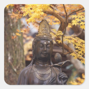 Asia, Japan, Buddha Square Sticker