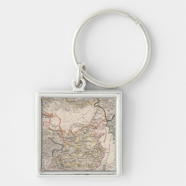 Asia, Japan, China Key Ring (Front)