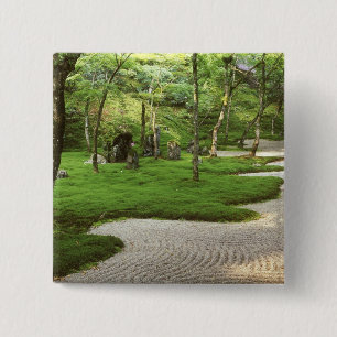 Asia, Japan, Fukuoka, Dazaifu, Komyoji Temple 15 Cm Square Badge
