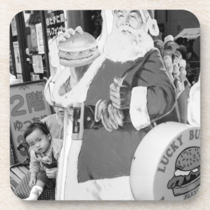 Asia, Japan, Hakodate. Santa Claus in Japan Coaster