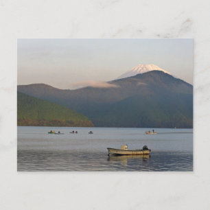 Asia, Japan, Hakone. Early morning views of Mt. Postcard