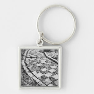 Asia, Japan, Hakone. Walkway by Lake Ashinoko Key Ring