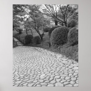 Asia, Japan, Hiroshima. Shukkei, en Garden Poster