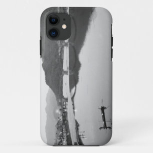 Asia, Japan, Iwakuni. Fishermen and historic iPhone 11 Case