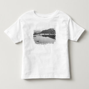 Asia, Japan, Iwakuni. Fishermen and historic Toddler T-Shirt