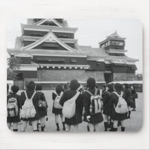 Asia, Japan, Kumamoto. Schoolchildren at Mouse Pad