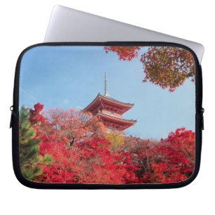Asia, Japan, Kyoto. Autumn Colour Laptop Sleeve