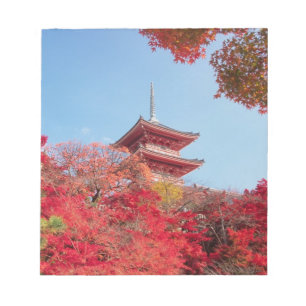 Asia, Japan, Kyoto. Autumn Colour Notepad