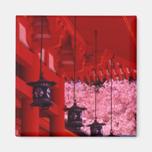 Asia, Japan, Kyoto, Heian shrine in spring. Magnet