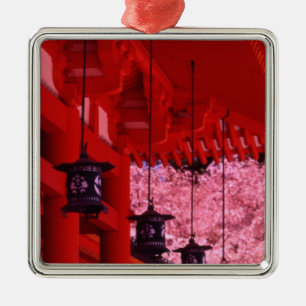 Asia, Japan, Kyoto, Heian shrine in spring. Metal Ornament