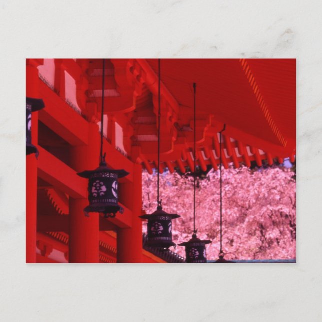 Asia, Japan, Kyoto, Heian shrine in spring. Postcard (Front)