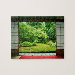 Asia, Japan, Kyoto. Zen Garden 2 Jigsaw Puzzle