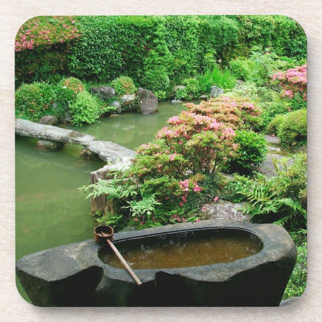 Asia, Japan, Kyoto. Zen Garden Coaster (Front)