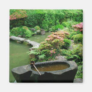 Asia, Japan, Kyoto. Zen Garden Magnet