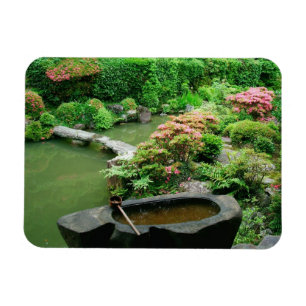 Asia, Japan, Kyoto. Zen Garden Magnet