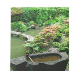 Asia, Japan, Kyoto. Zen Garden Notepad