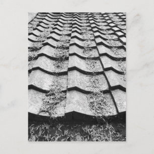 Asia, Japan, Miyajima. Clay roof detail Postcard