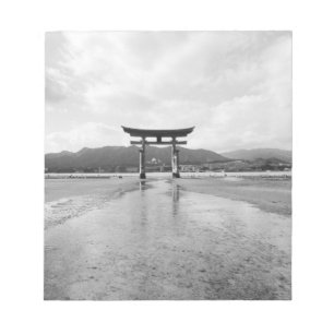 Asia, Japan, Myajima. The Torri Gate Notepad