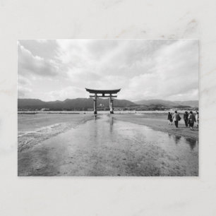 Asia, Japan, Myajima. The Torri Gate Postcard