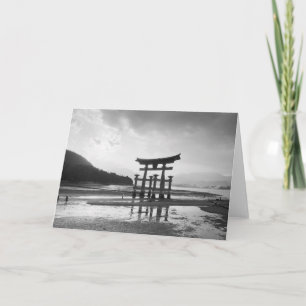 Asia, Japan, Myajima. Torri Gate Card