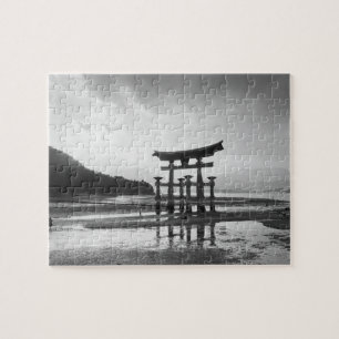 Asia, Japan, Myajima. Torri Gate Jigsaw Puzzle