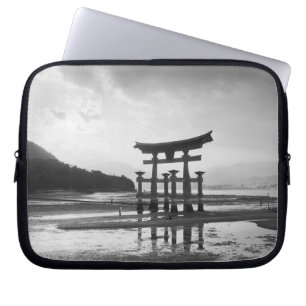 Asia, Japan, Myajima. Torri Gate Laptop Sleeve